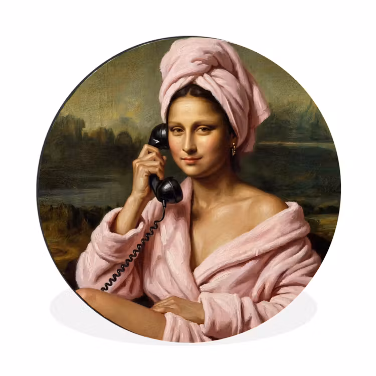 Wandcirkel - Aluminium - Mona - Klassiek - Roze — 1