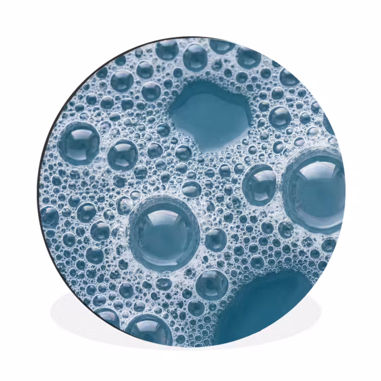 Wandcirkel - Aluminium - Schuim - Water - Textuur — 1