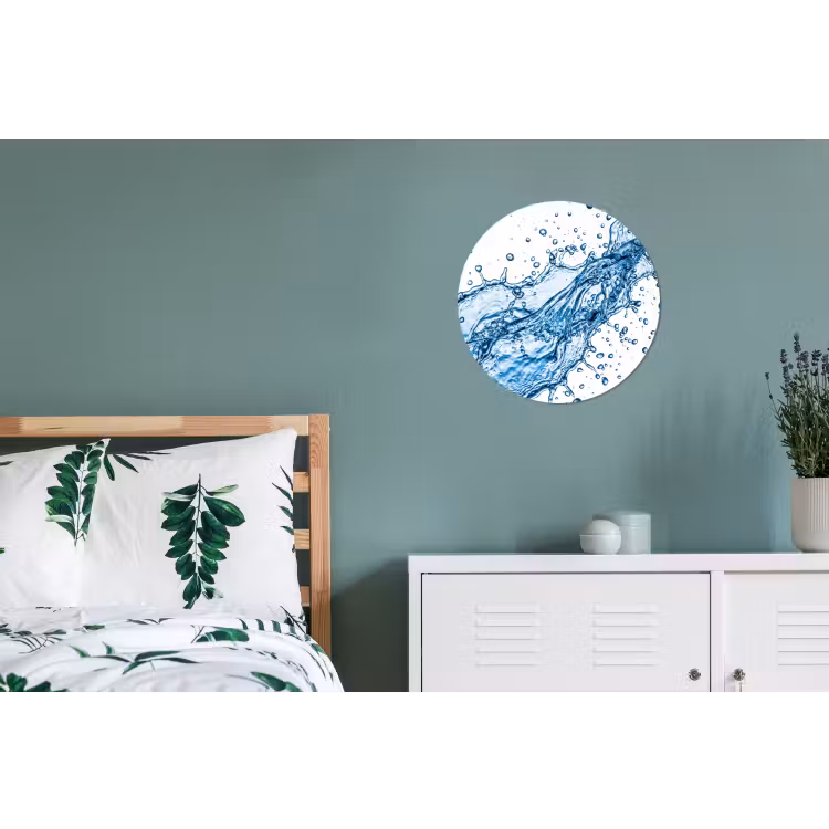 Wandcirkel - Aluminium - Spash - Water - Blauw — 4