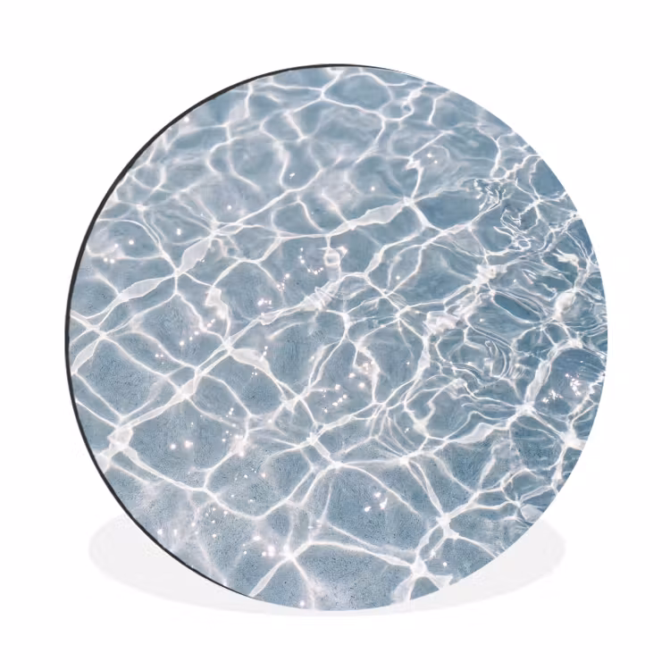 Wandcirkel - Aluminium - Water - Reflectie - Zonlicht — 1