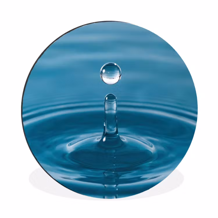 Wandcirkel - Aluminium - Waterdruppel - Water - Oppervlakte — 1