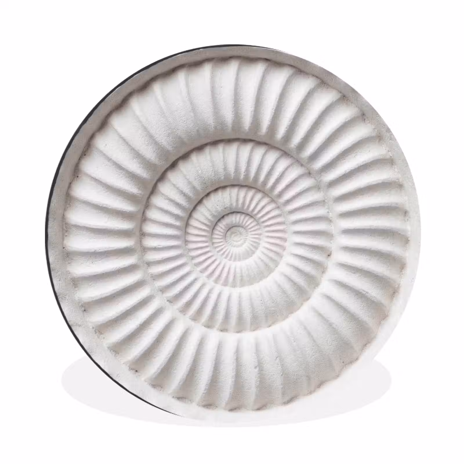 Wandcirkel - Aluminium - Schelp - Spiraal - Wit — 1