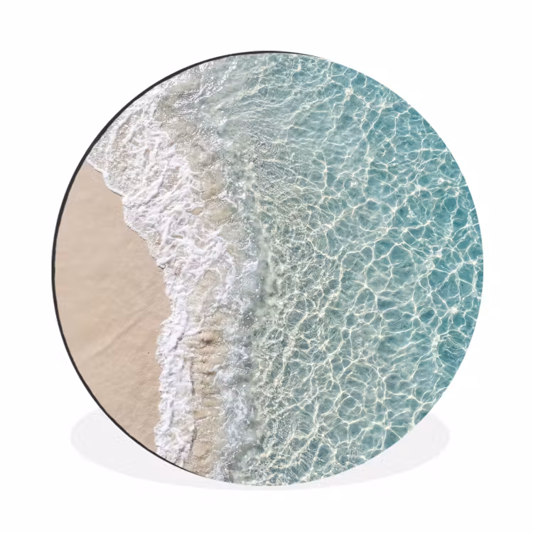Wandcirkel - Aluminium - Kust - Zand - Blauw — 1