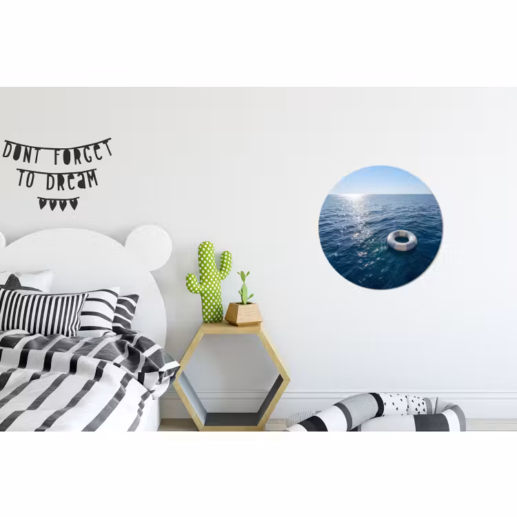 Wandcirkel - Aluminium - Oceaan - Zwemband - Horizon — 5