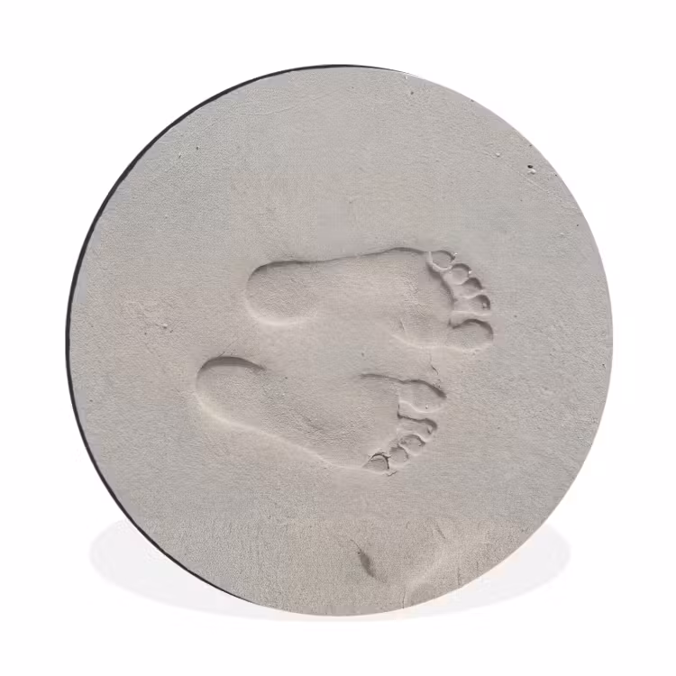 Wandcirkel - Aluminium - Voeten - Afdrukken - Zand — 1