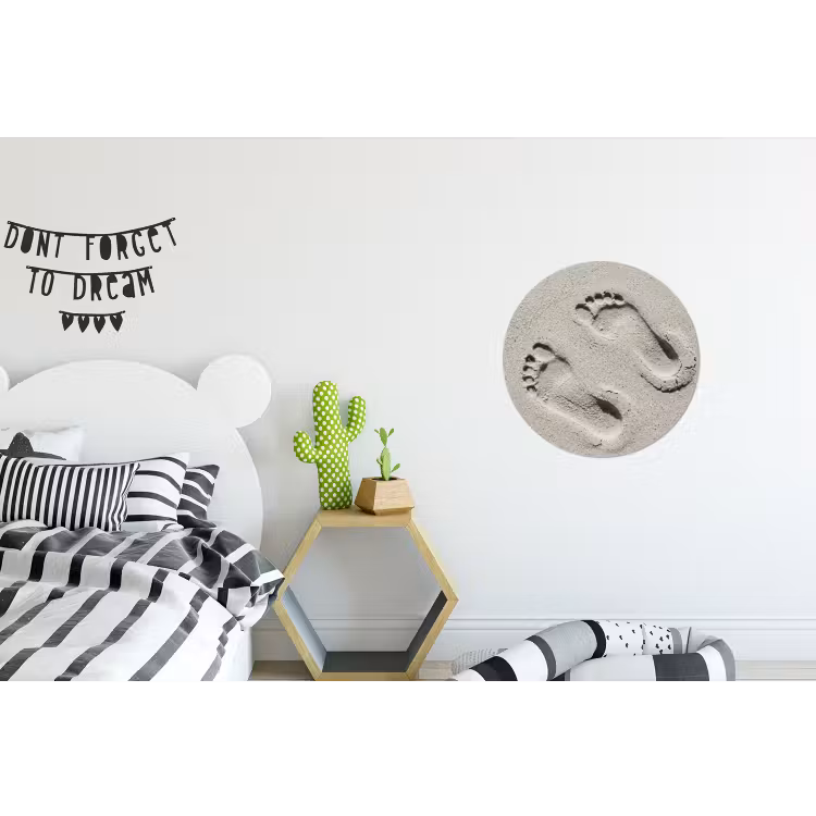 Wandcirkel - Aluminium - Voeten - Zand - Zee — 5