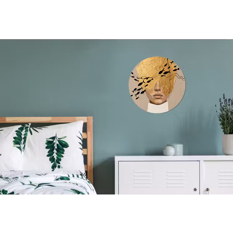 Wandcirkel - Aluminium - Modern - Vrouw - Goud — 4
