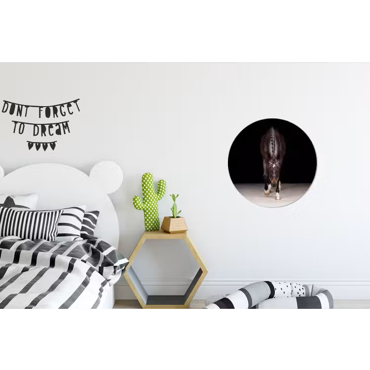 Wandcirkel - Aluminium - Paard - Modern - Portret — 5