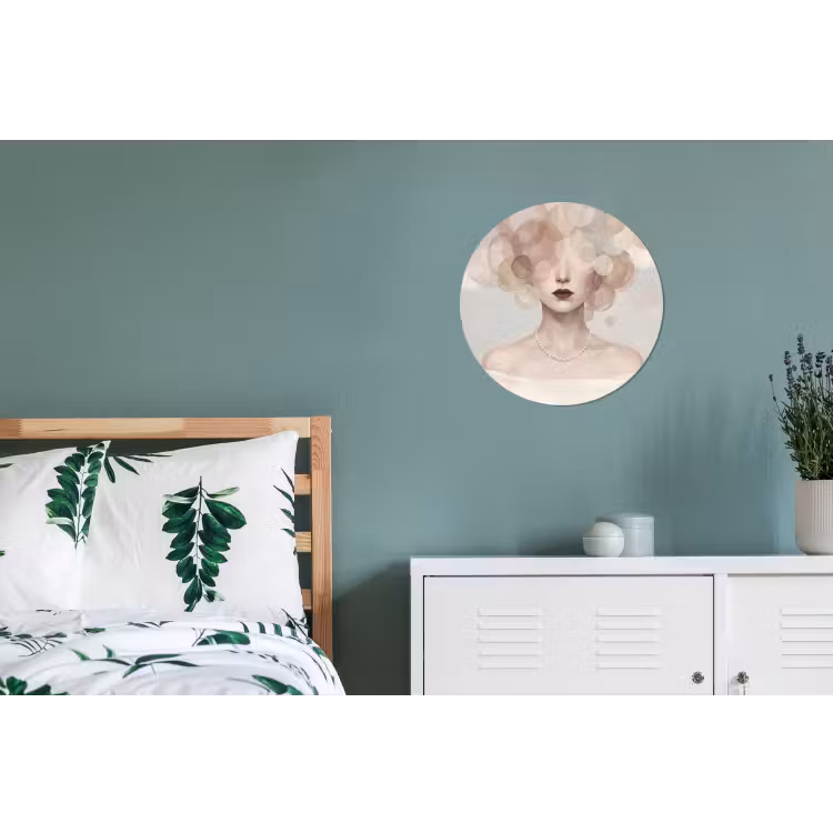 Wandcirkel - Aluminium - Vrouw - Cirkels - Beige — 4