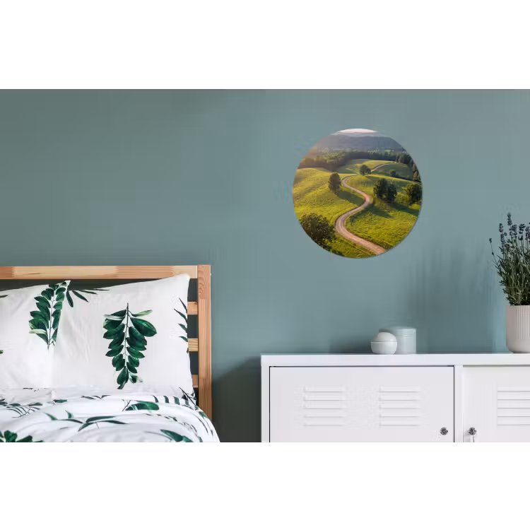 Wandcirkel - Aluminium - Weg - Weide - Natuur - Groen — 4