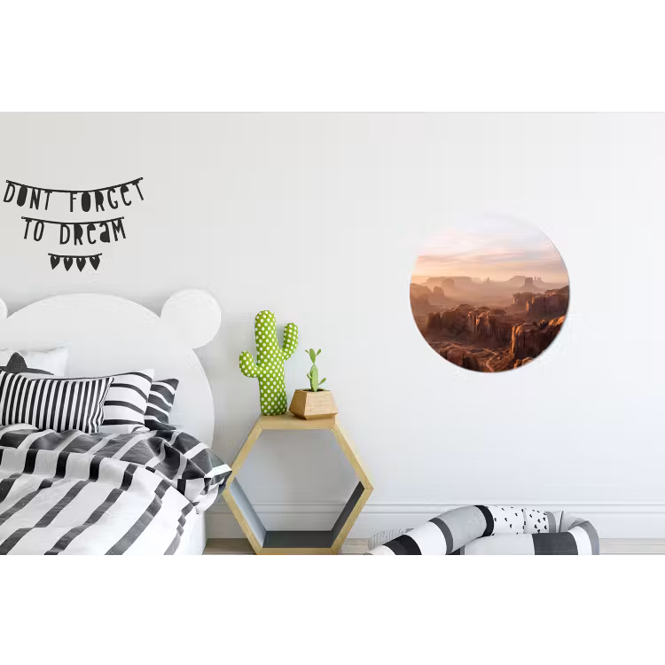 Wandcirkel - Aluminium - Woestijn - Landschap - Natuur — 5