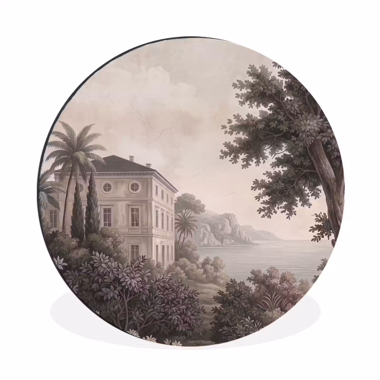 Wandcirkel - Aluminium - Zee - Villa - Beige — 1