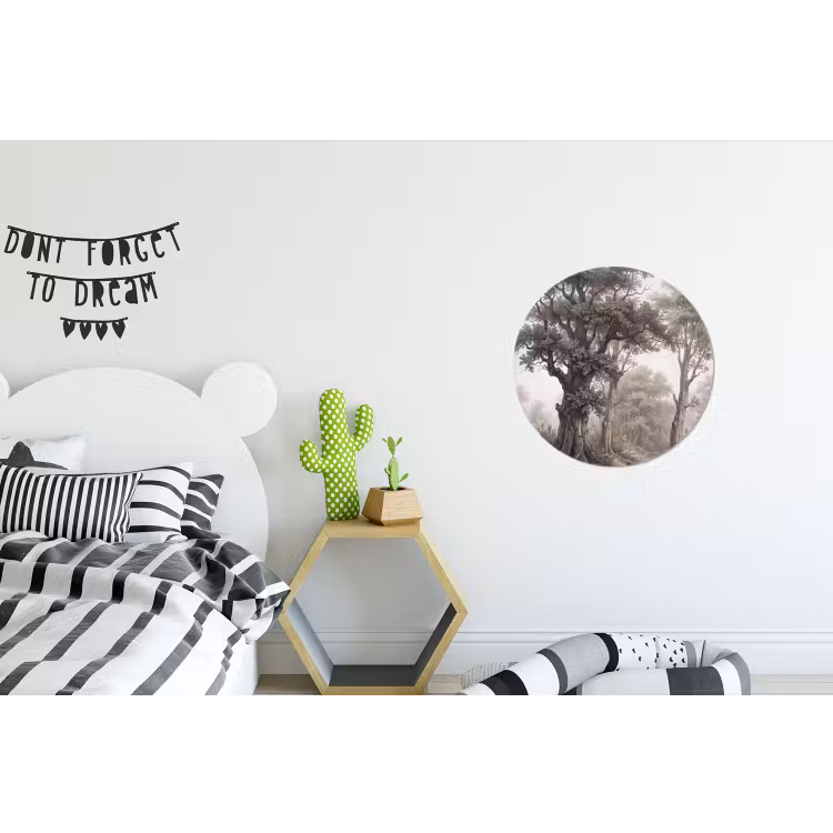 Wandcirkel - Aluminium - Natuur - Bos - Eik — 5