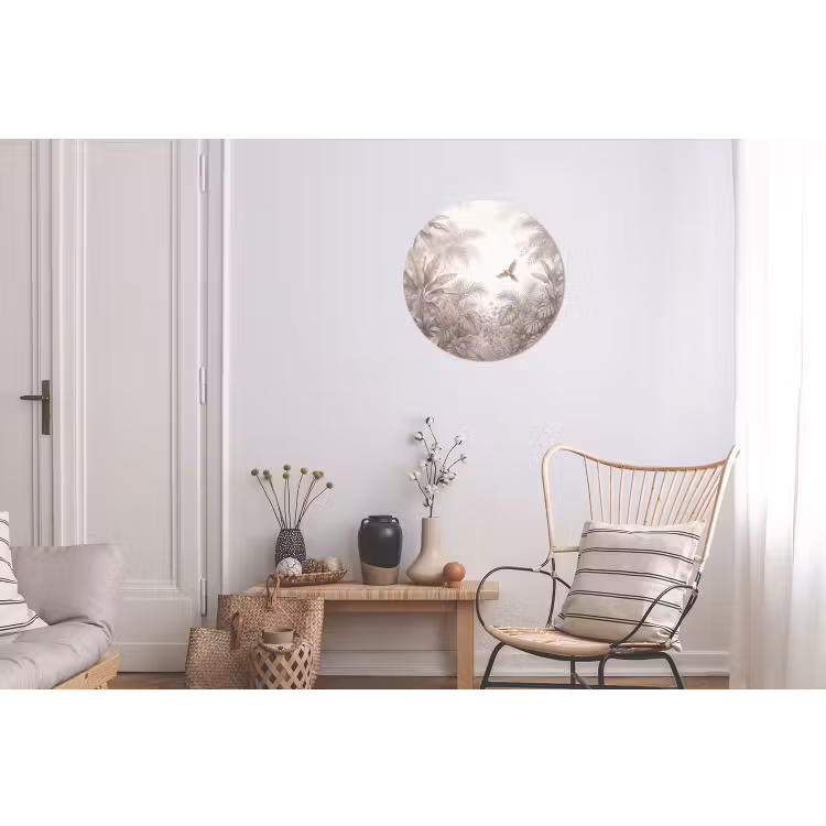 Wandcirkel - Aluminium - Papagaai - Jungle - Tropisch — 2