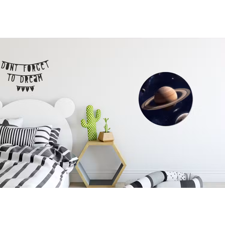 Wandcirkel - Aluminium - Planeten - Saturnus - Ruimte — 5