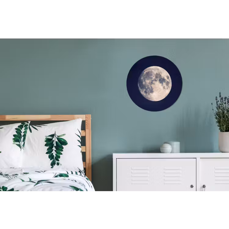 Wandcirkel - Aluminium - Ruimte - Maan - Kosmos — 4
