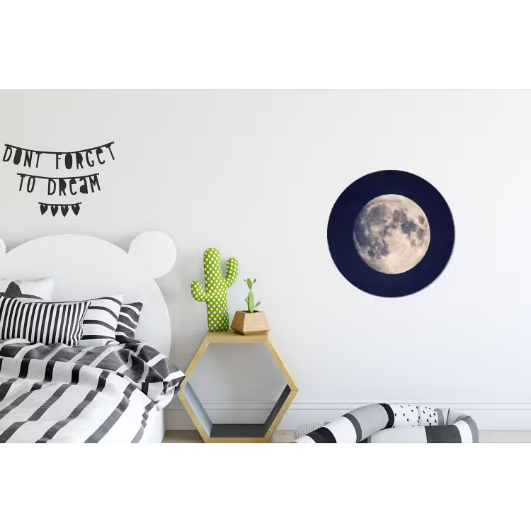 Wandcirkel - Aluminium - Ruimte - Maan - Kosmos — 5