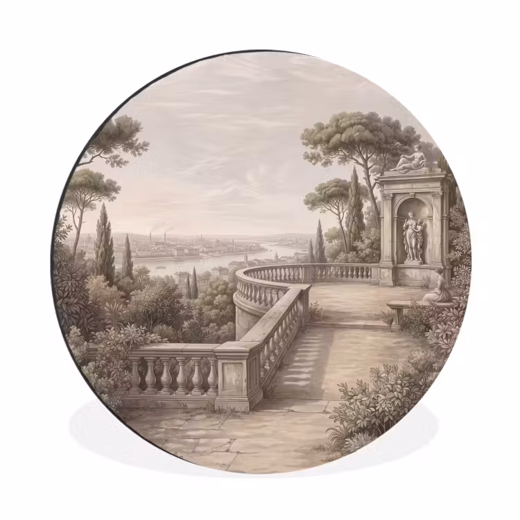 Wandcirkel - Aluminium - Terras - Stad - Uitzicht - Rivier — 1