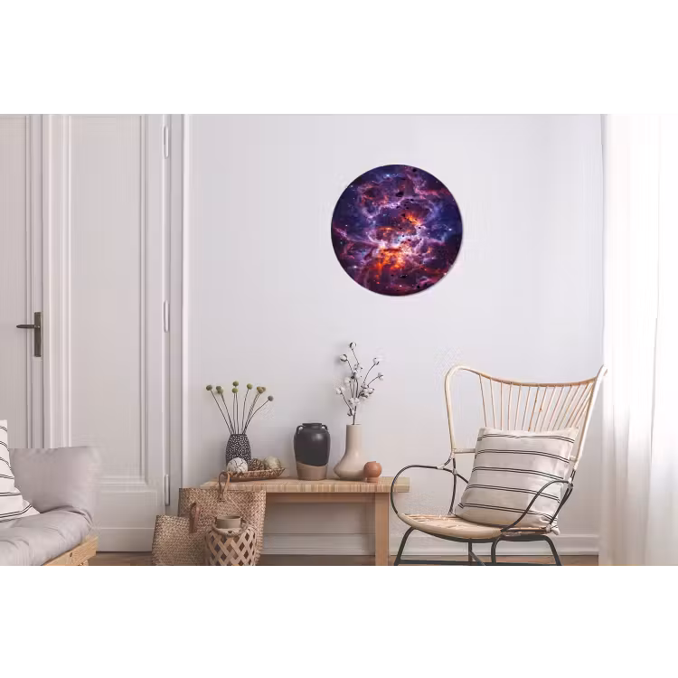 Wandcirkel - Aluminium - Space - Stars - Abstract - Colorful — 2