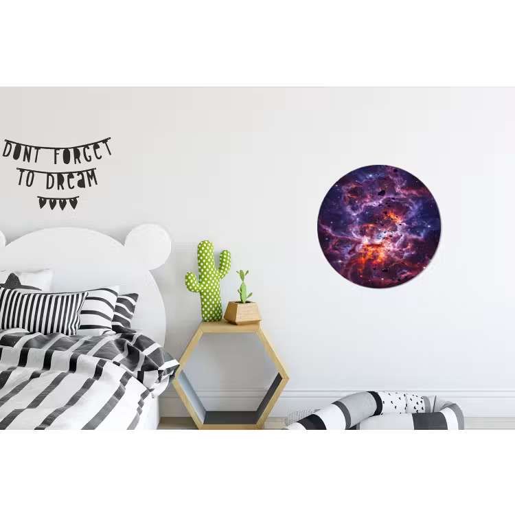 Wandcirkel - Aluminium - Space - Stars - Abstract - Colorful — 5