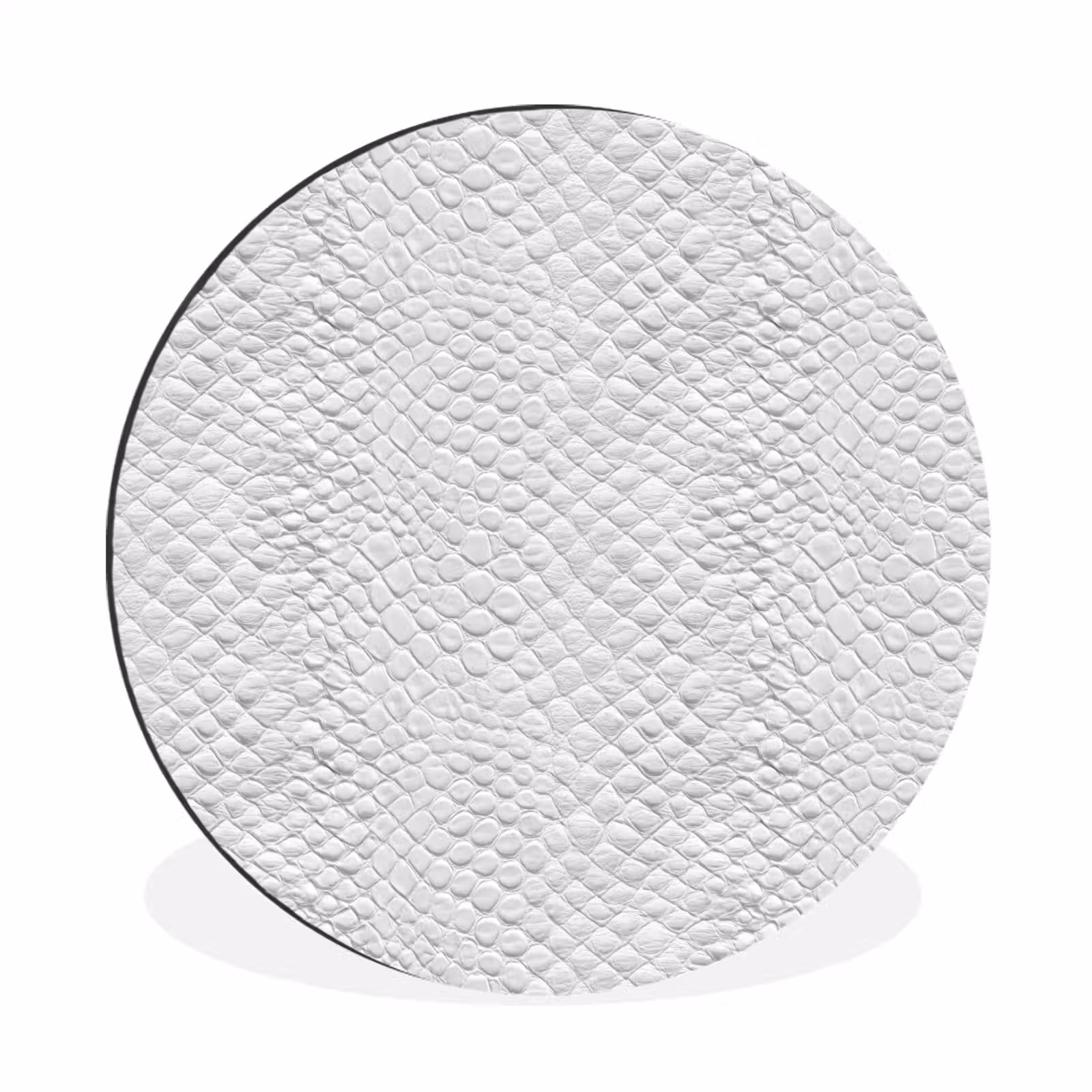 Wandcirkel - Aluminium - Slang - Patroon - Wit — 1