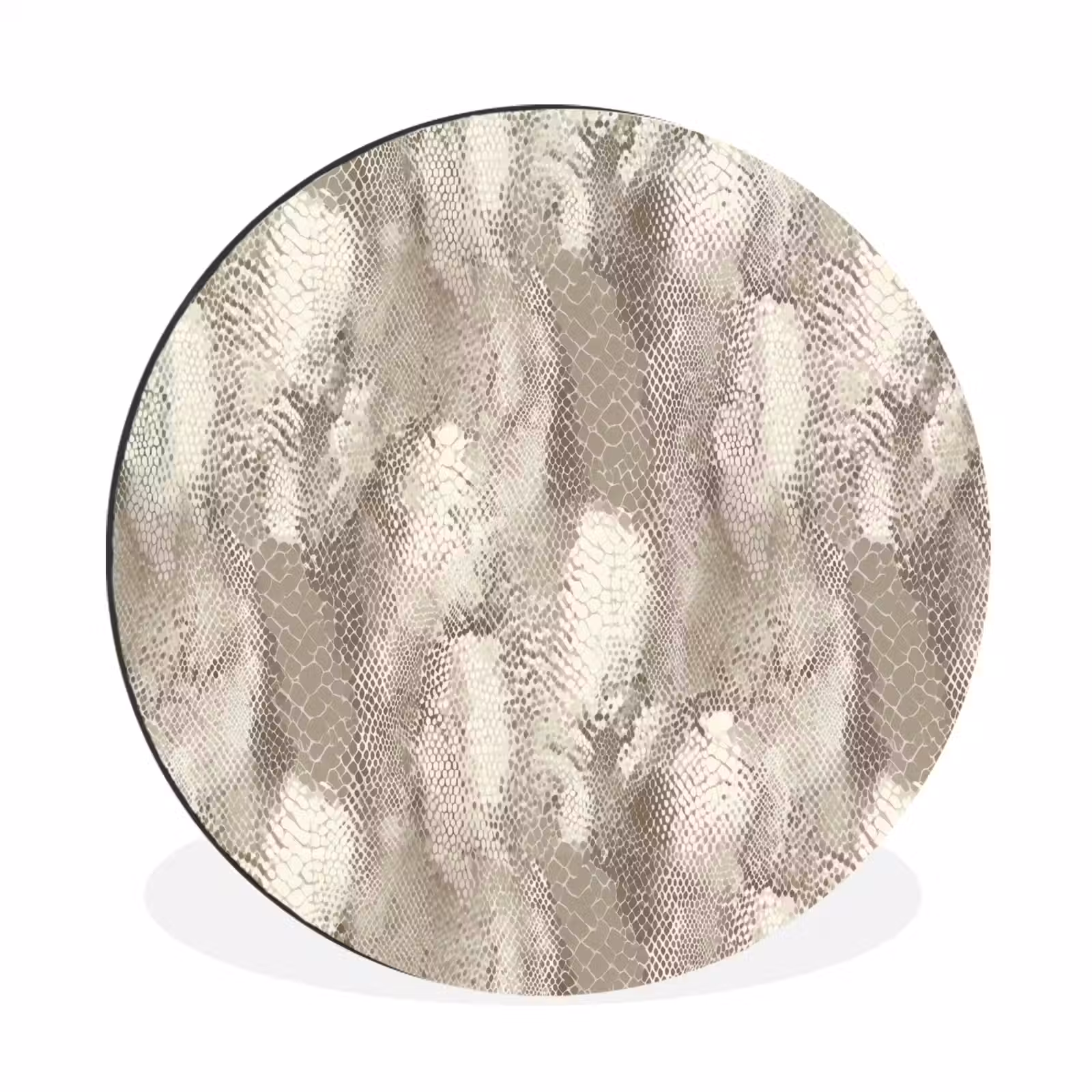 Wandcirkel - Aluminium - Slang - Textuur - Zand — 1