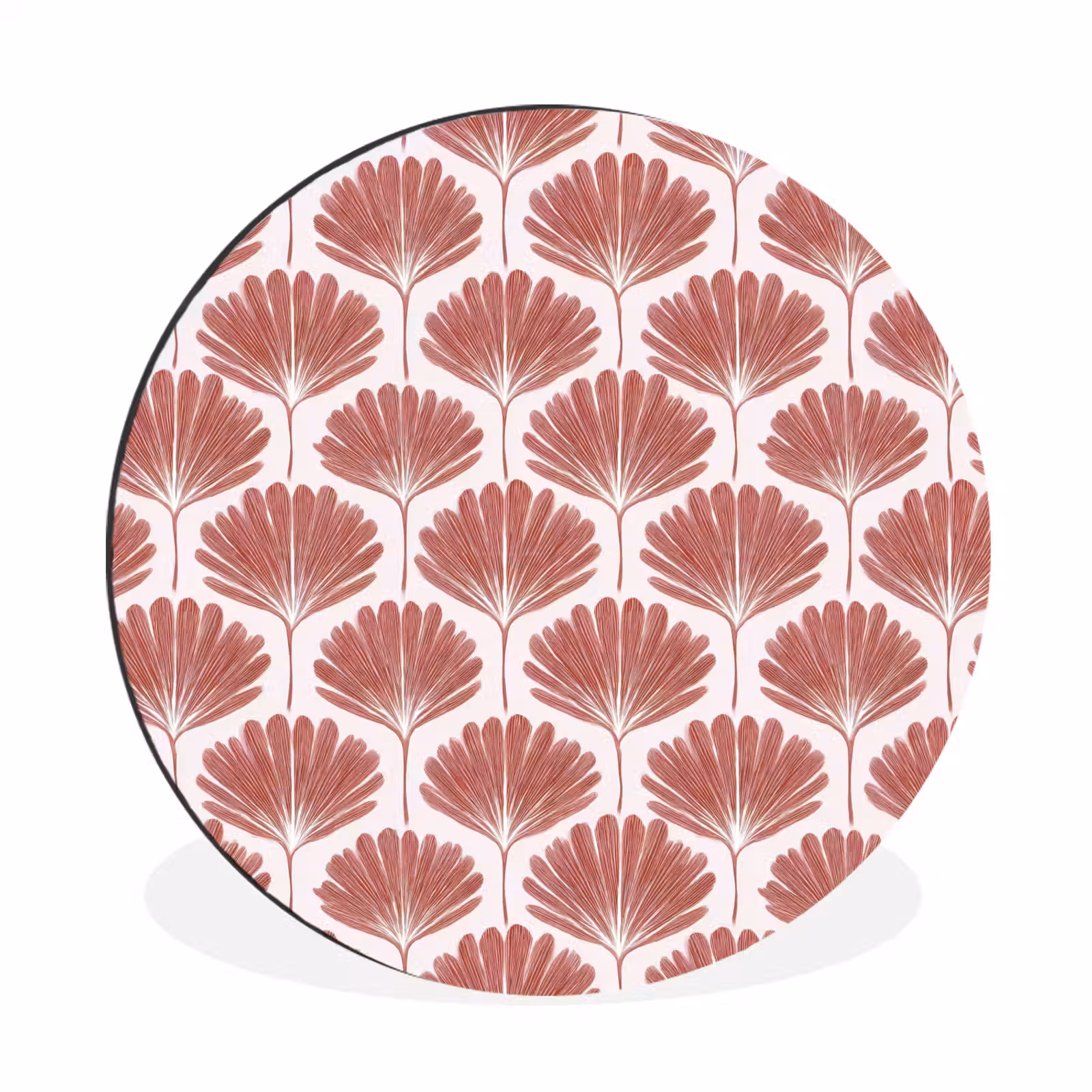 Wandcirkel - Aluminium - Waaier - Motief - Terra — 1