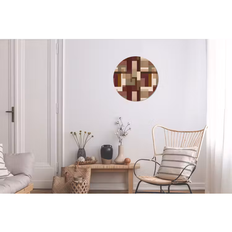 Wandcirkel - Aluminium - Modern - Geometrie - Kleurrijk — 2