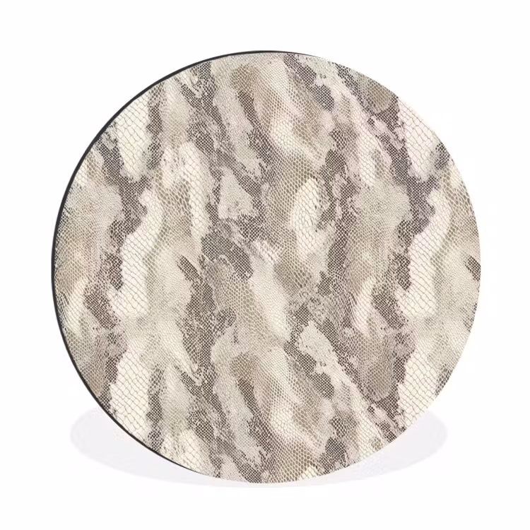 Wandcirkel - Aluminium - Slang - Patroon - Taupe — 1