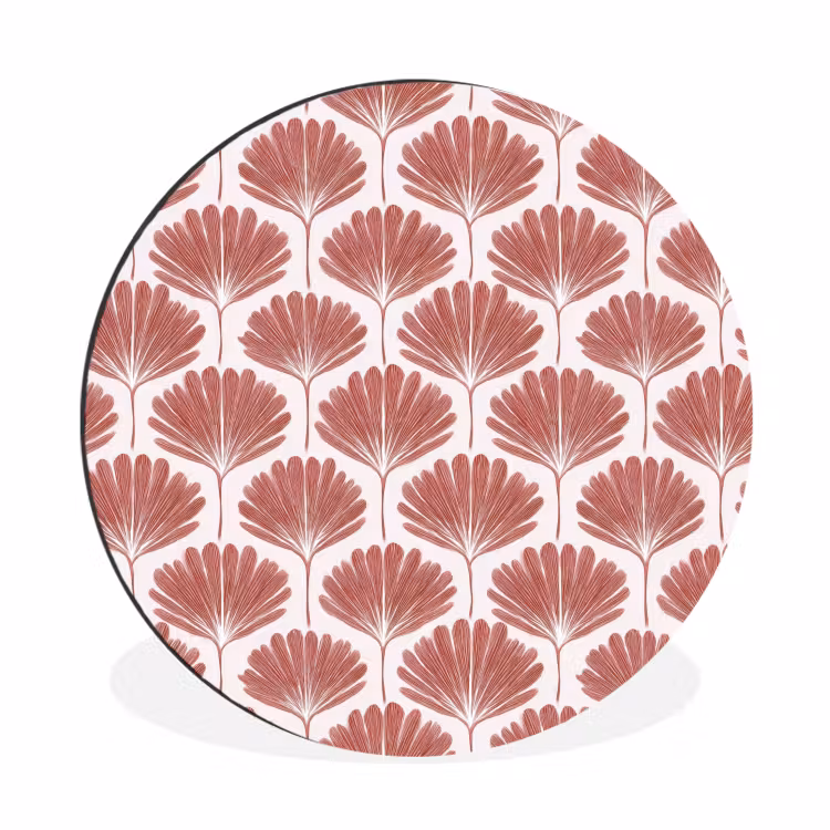 Wandcirkel - Aluminium - Waaier - Motief - Terra — 1