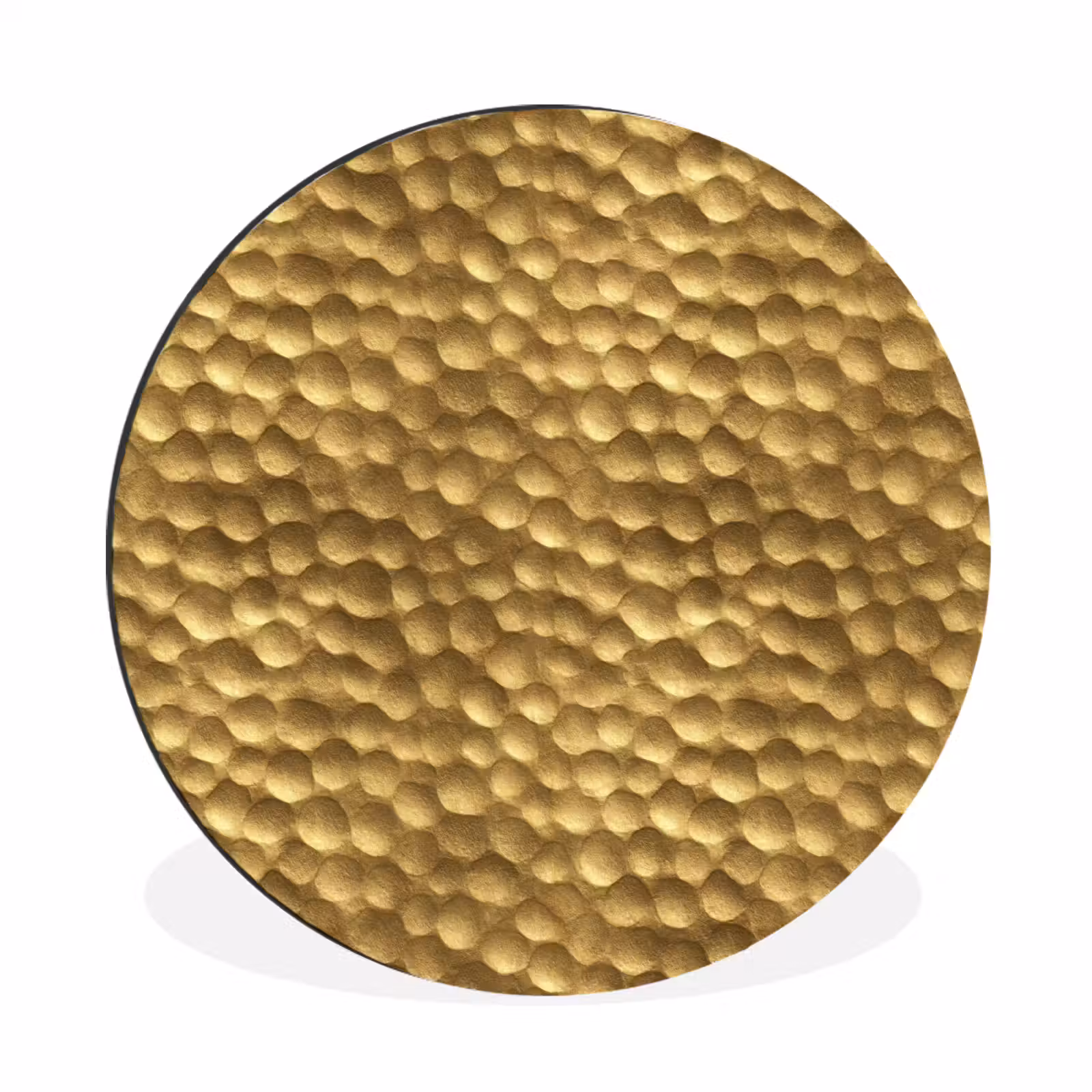 Wandcirkel - Aluminium - Metaal - Dynamisch - Goud — 1