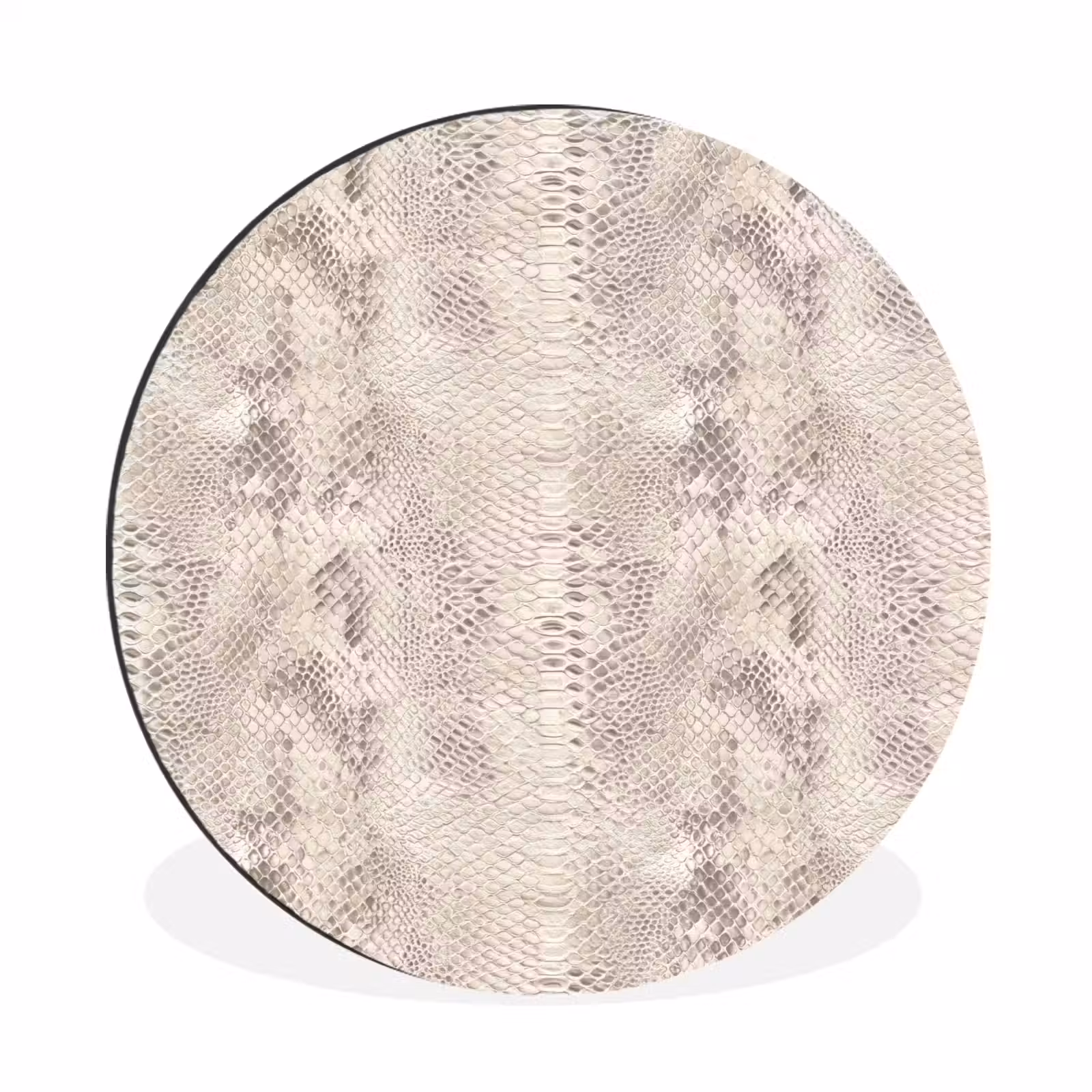 Wandcirkel - Aluminium - Slang - Patroon - Beige — 1