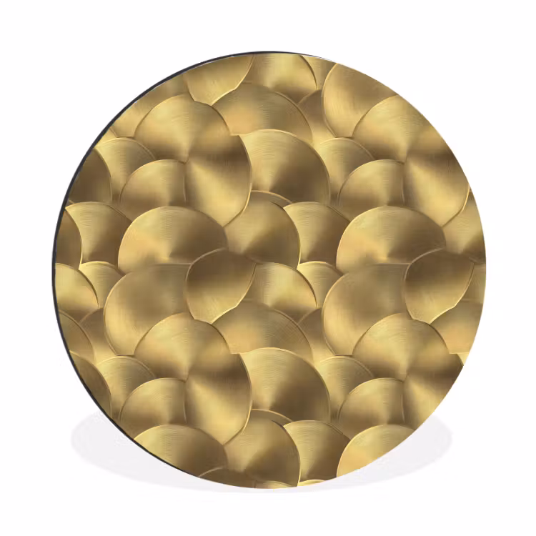 Wandcirkel - Aluminium - Modern - Cirkel - Goud — 1