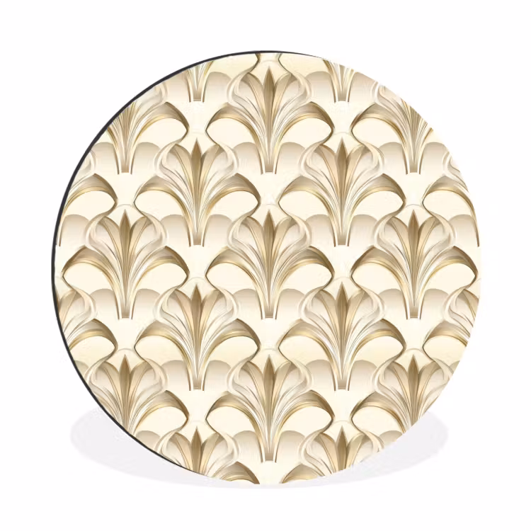 Wandcirkel - Aluminium - Ornament - Barok - Goud — 1