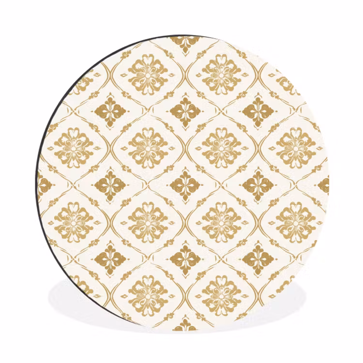 Wandcirkel - Aluminium - Ornament - Klassiek - Goud — 1