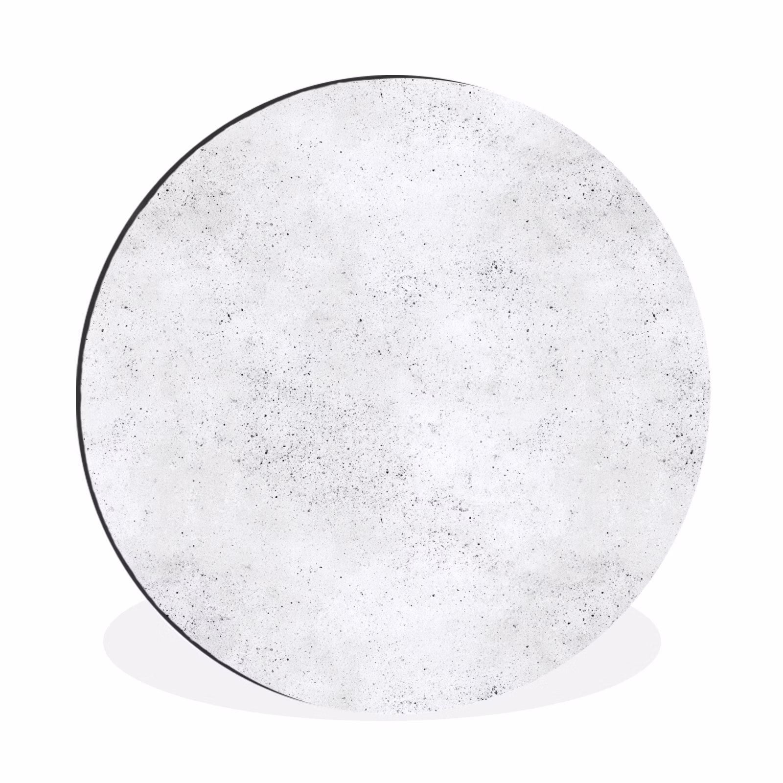 Wandcirkel - Aluminium - Lichtgrijs - Betonstructuur - Subtiel — 1
