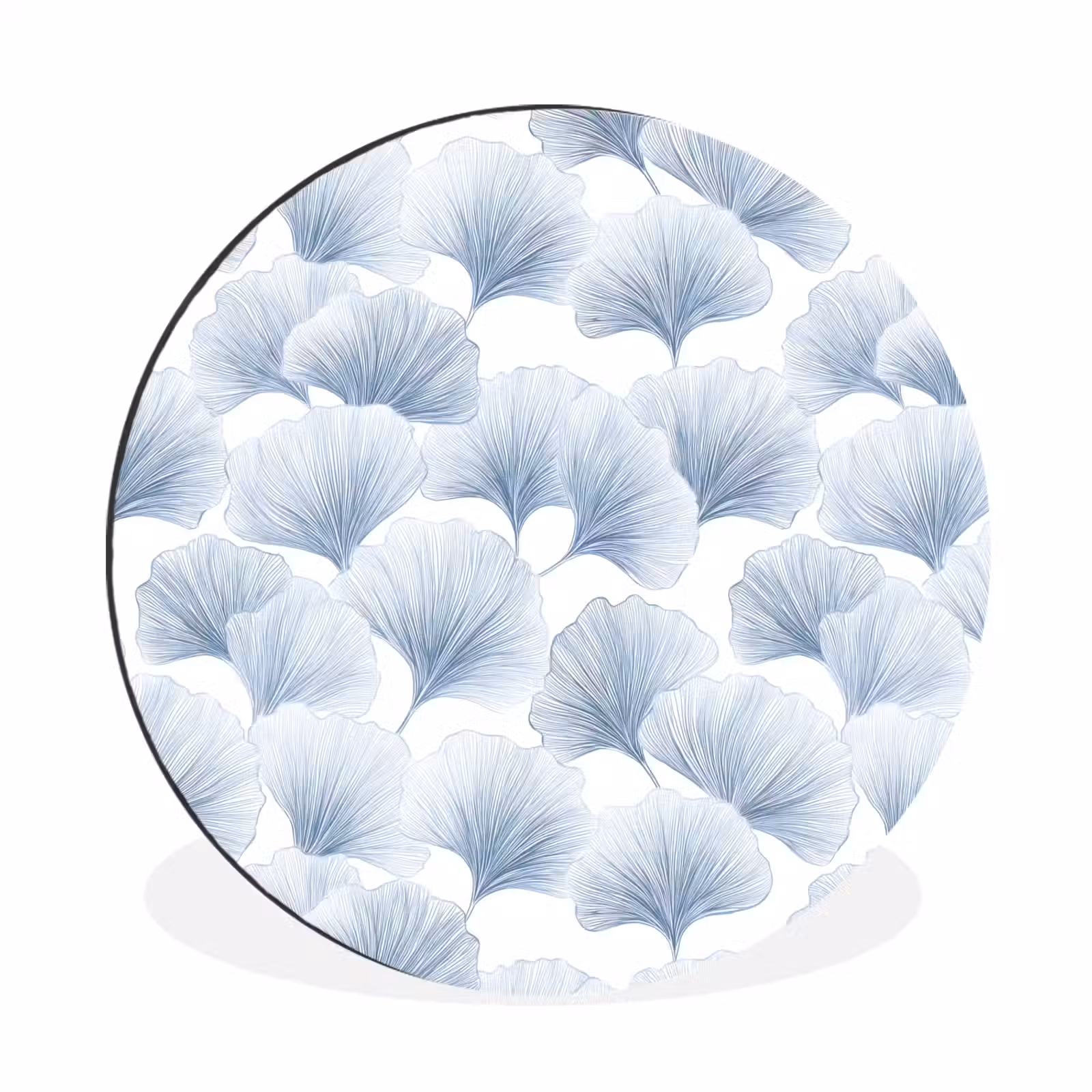 Wandcirkel - Aluminium - Waaier - Modern - Blauw — 1