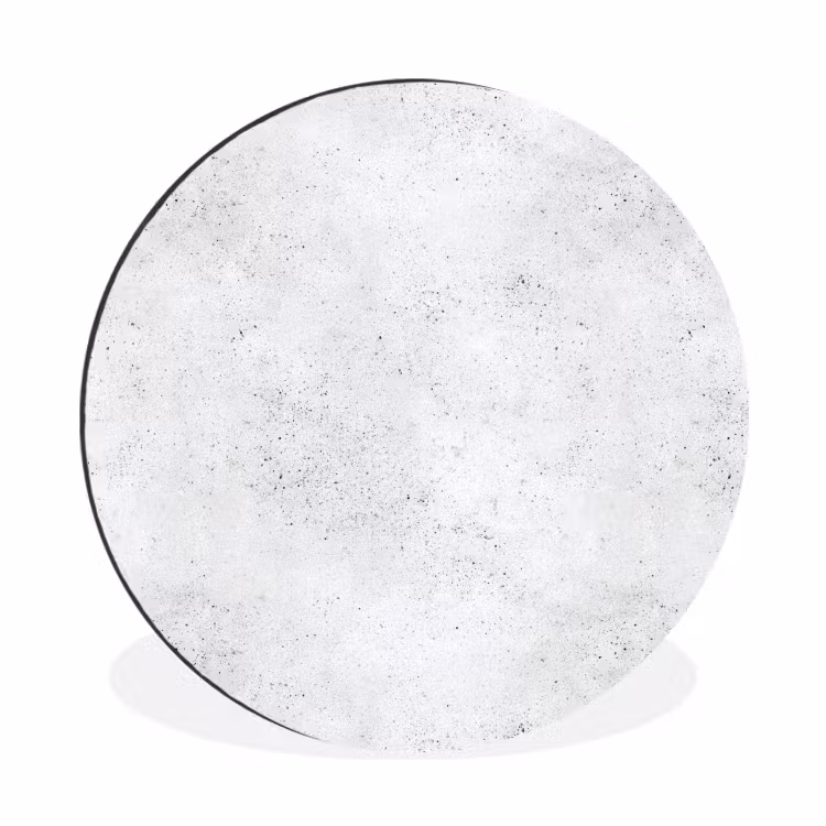 Wandcirkel - Aluminium - Lichtgrijs - Betonstructuur - Subtiel — 1