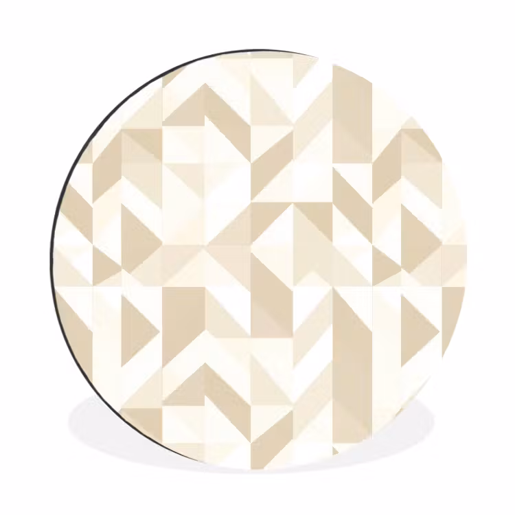 Wandcirkel - Aluminium - Modern - Abstract - Beige — 1