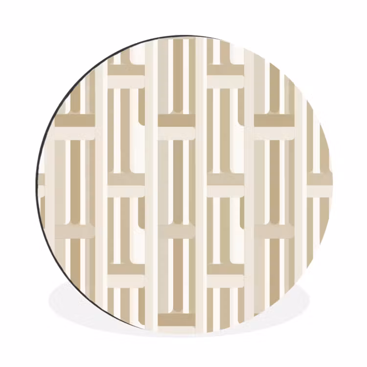 Wandcirkel - Aluminium - Modern - Geometrisch - Beige — 1