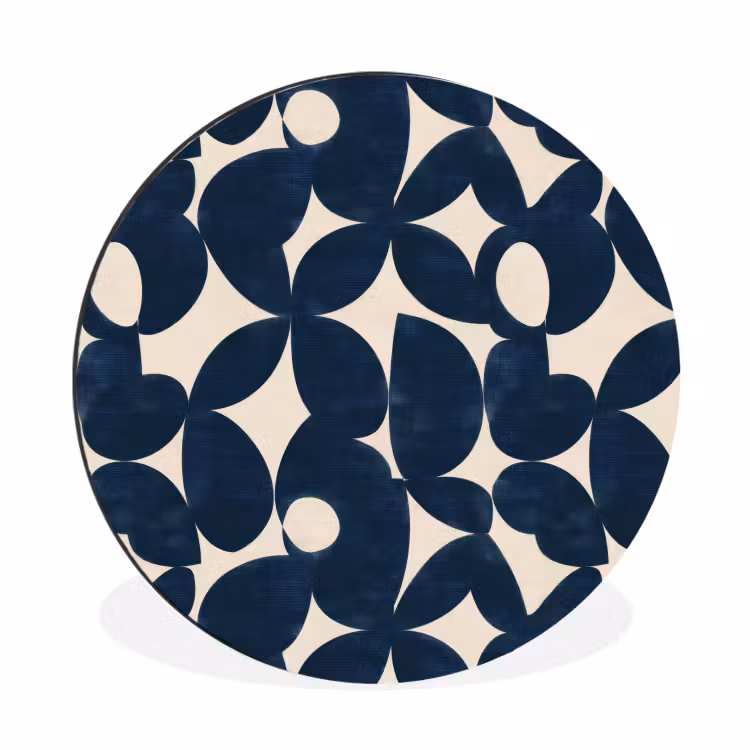 Wandcirkel - Aluminium - Modern - Geometrisch - Blauw — 1