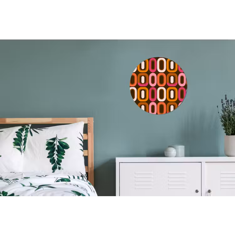 Wandcirkel - Aluminium - Modern - Retro - Kleurrijk — 4