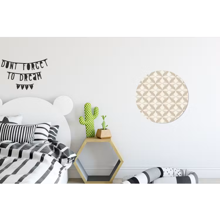 Wandcirkel - Aluminium - Patroon - Klassiek - Beige — 5