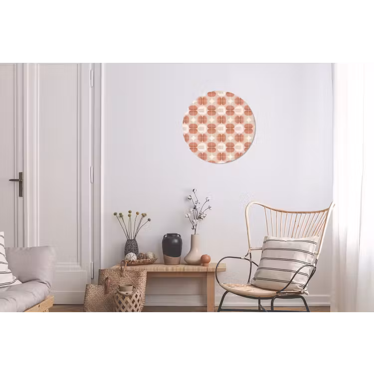 Wandcirkel - Aluminium - Retro - Klassiek - Roze — 2