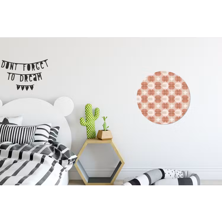 Wandcirkel - Aluminium - Retro - Klassiek - Roze — 5