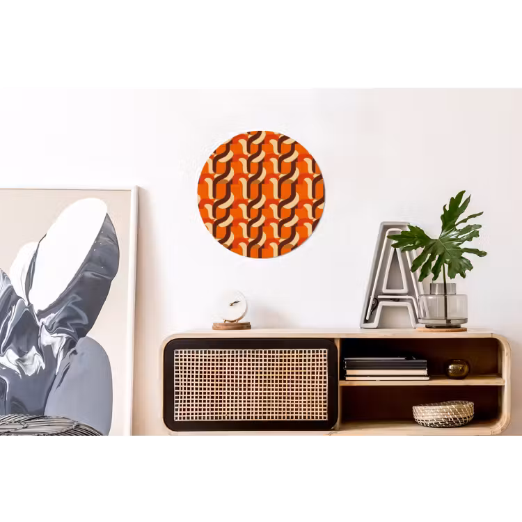 Wandcirkel - Aluminium - Retro - Modern - Kleurrijk — 3