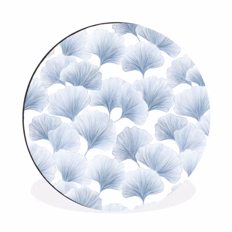 Wandcirkel - Aluminium - Waaier - Modern - Blauw — 1
