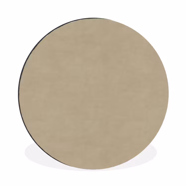 Wandcirkel - Aluminium - Zandkleur - Korrelige structuur - Beton — 1
