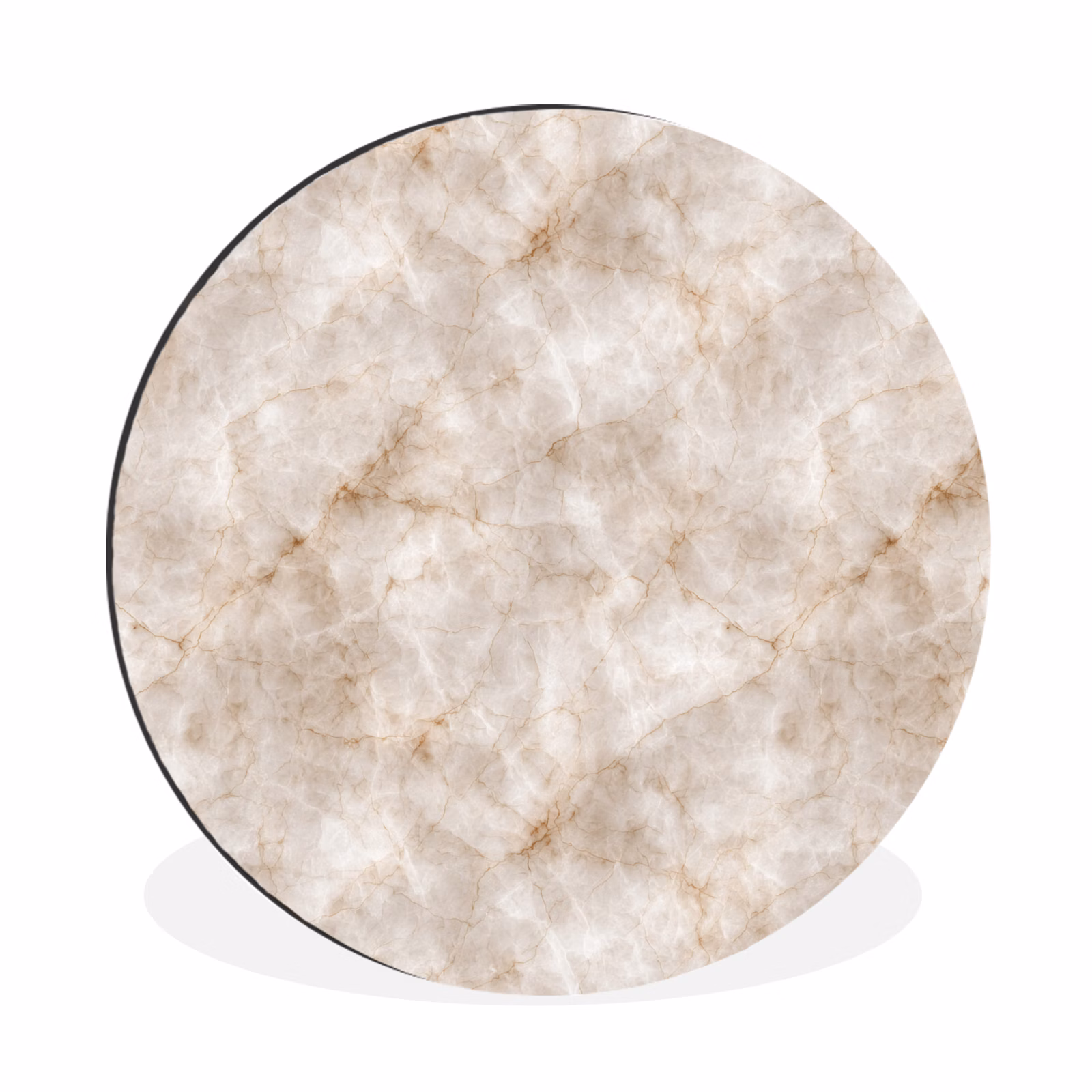 Wandcirkel - Aluminium - Marmer - Patroon - Klassiek — 1