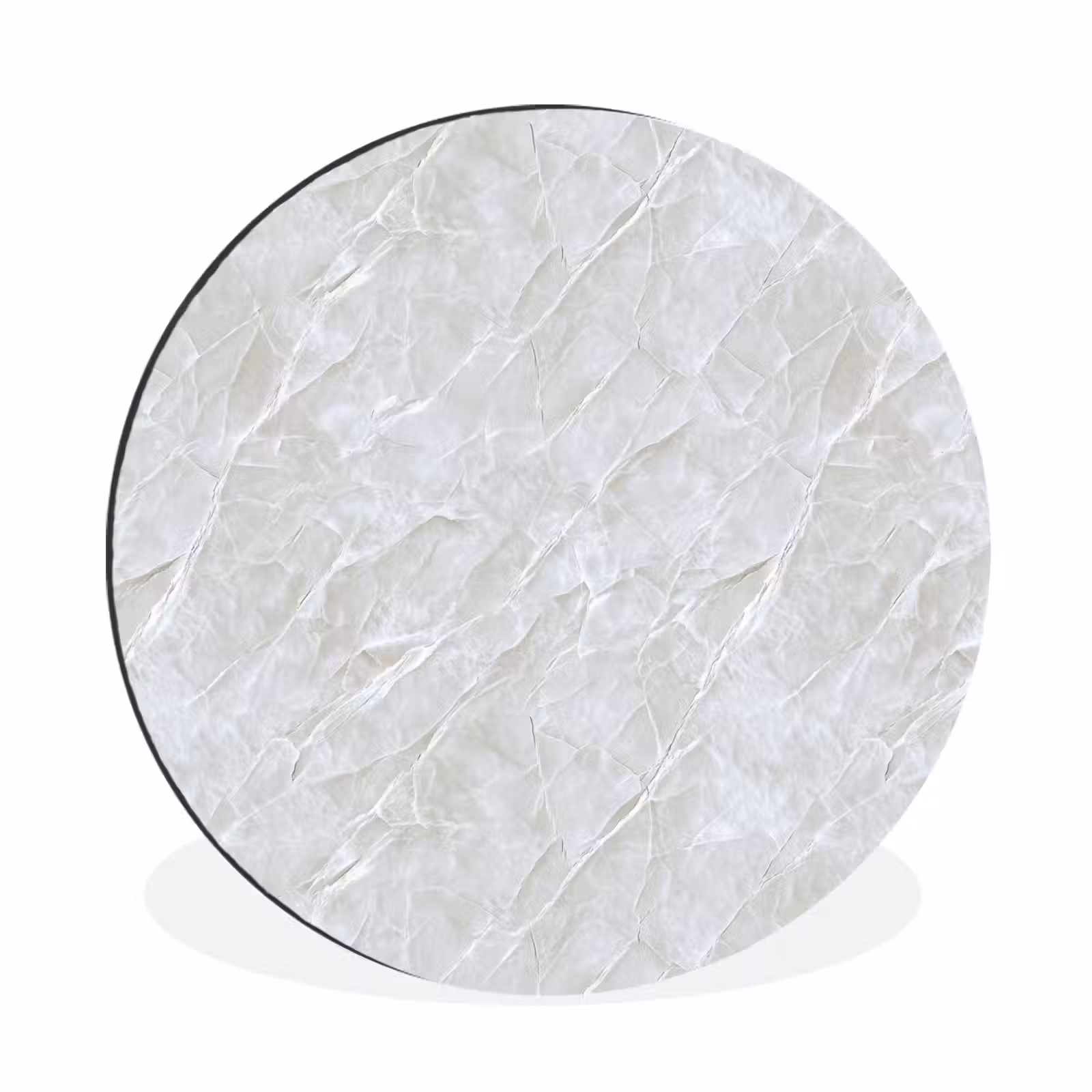Wandcirkel - Aluminium - Oppervlakte - Textuur - Grijs — 1